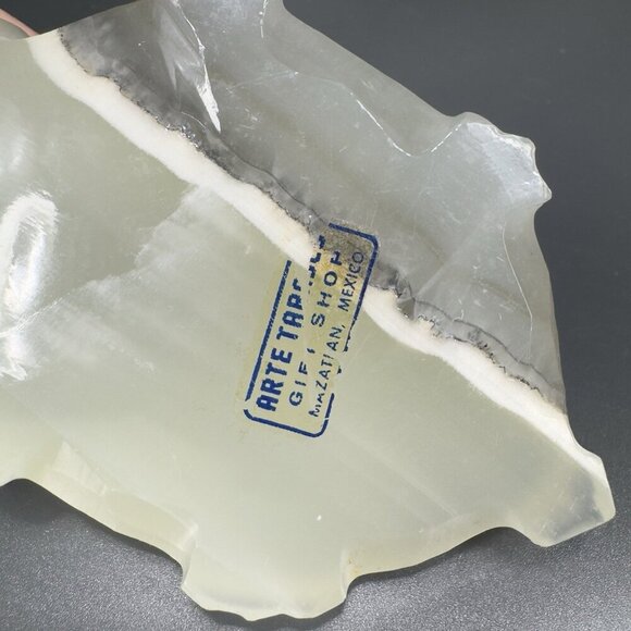 Mazatlan Mexico Hand Carved Onyx Marble Stone Turtle Figurine Paperweight VTG - Picture 7 of 14